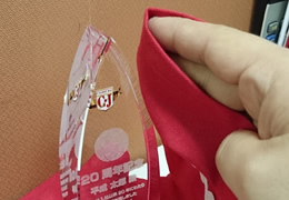 磨いているシーン