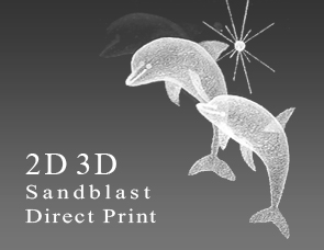 2D・3Dクリスタルのサンドプラスト